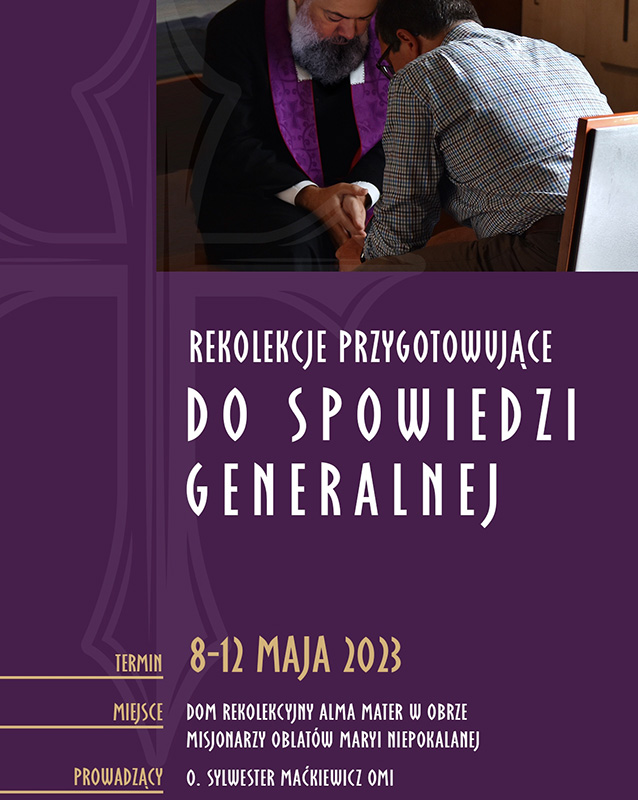 Obra Rekolekcje Przygotowujące Do Spowiedzi Generalnej Oblacipl 2920